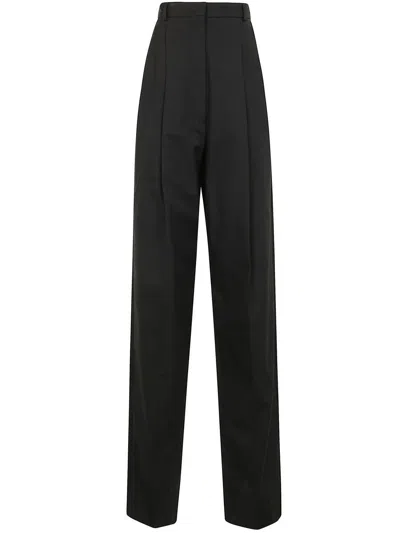 Sportmax Leone Pences Cotton Trousers Clothing In Black
