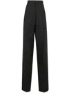 Sportmax Leone Pences Cotton Trousers Clothing In Black