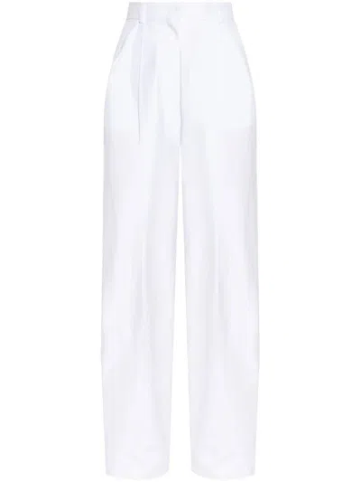 SPORTMAX SPORTMAX LEONE PENCES COTTON TROUSERS CLOTHING