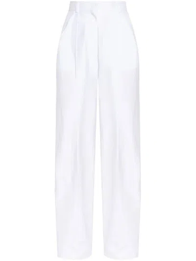 SPORTMAX SPORTMAX LEONE PENCES COTTON TROUSERS CLOTHING