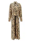 Sportmax Silk Leopard Print Astoria Maxi Dress In Animal Print