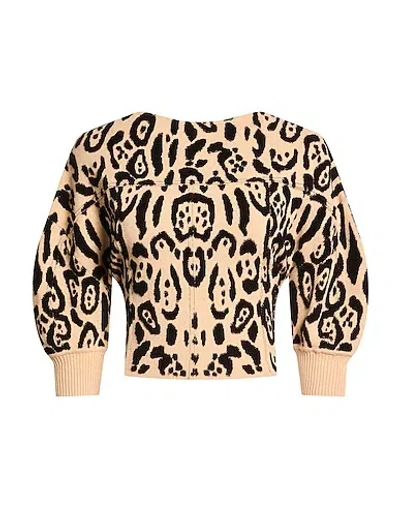 Sportmax Leopard Print Knit Top In Gold