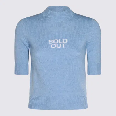 Sportmax Light Blue Renon Wool Knitwear