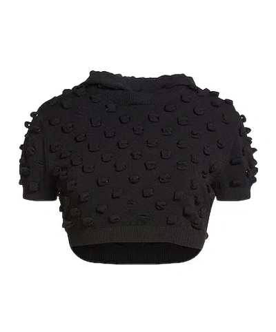 Sportmax Lightweight Knit Short Sleeves In Black