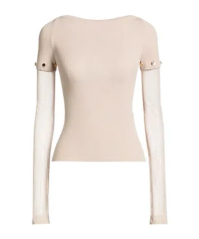 Sportmax Lightweight Plain Knit Top In Brown