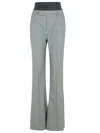 Sportmax 'lince' Grey Virgin Wool Trousers