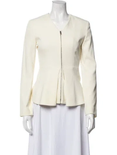Pre-owned Sportmax Linen Blazer In Neutral