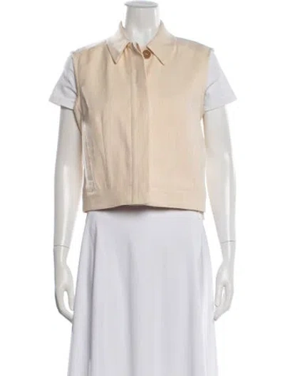 Pre-owned Sportmax Linen Jacket W/ Tags In Neutral