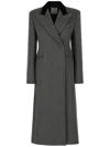 Sportmax Embroidered Wool Liuto2 Coat In Grey