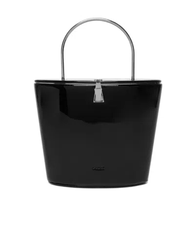 Sportmax Logo Bucket Bag In Black