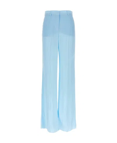 Sportmax Logo Casual Pants In Blue