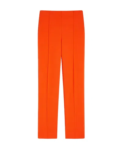 Sportmax Logo Casual Pants In Orange