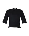 Sportmax Logo Knitted Pullover In Black