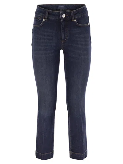 SPORTMAX LOGO PATCH CROPPED JEANS
