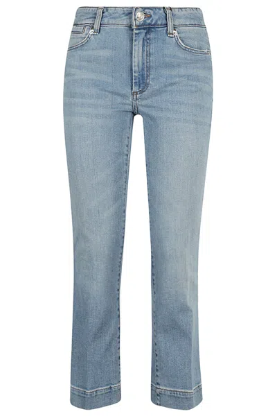 SPORTMAX LOGO PATCH LOW WAIST JEANS