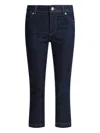 Sportmax Denim Trousers With Back Pockets And Contrast Stitching In Blue