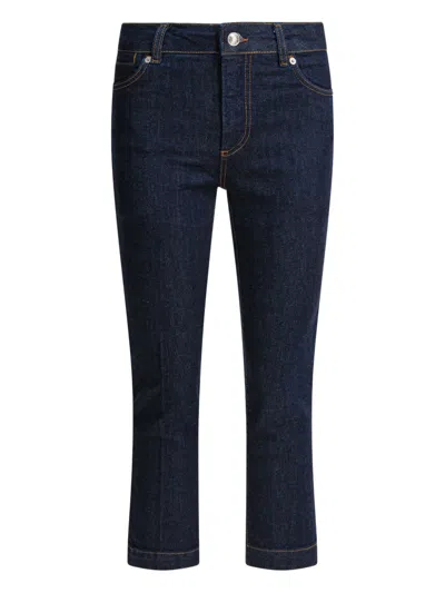 Sportmax Logo-patch Patch-pocket Jeans In Blue