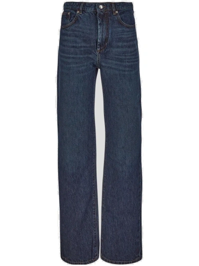 【送料&関税込】SportMax Logo Patch Straight Leg Jeans Sportmax Logo Patch Straight Leg Jeans In Blue | ModeSens