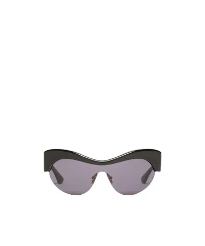 Sportmax Logo Sunglasses In Brown