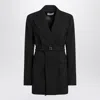 Sportmax Long Double-breasted Jacket With Belt