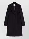 Sportmax Long Double Lined Coat Pockets In Black