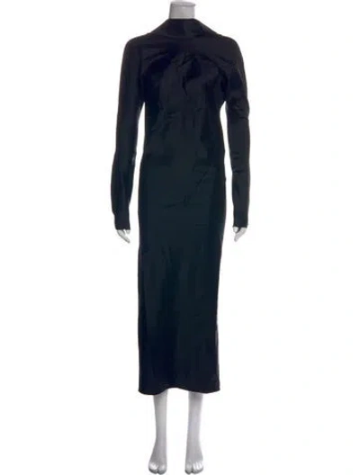 Pre-owned Sportmax Long Dress In Black