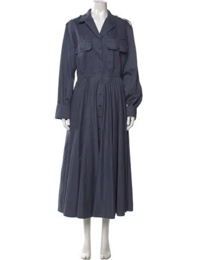 Pre-owned Sportmax Long Dress In Blue