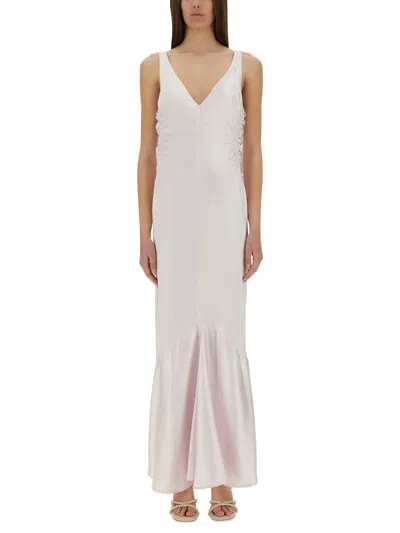 Sportmax Long Dress "katia" In Pink