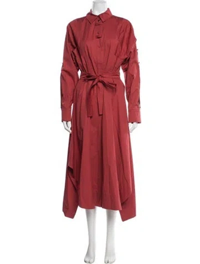 Pre-owned Sportmax Long Dress In Red