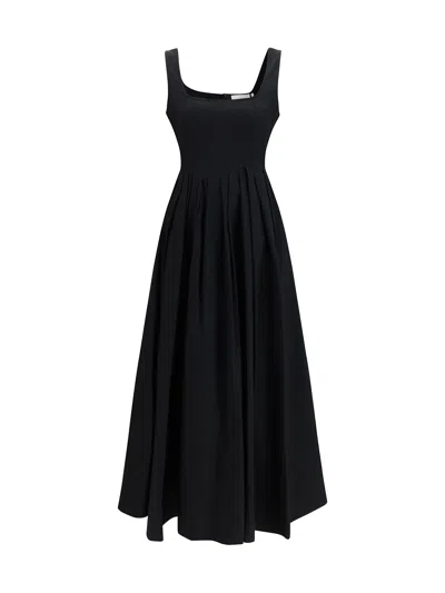 Sportmax Long Giro Dress In Black