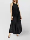 Sportmax Verdier Fluid Plisse Long Dress