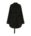 Sportmax Shirt Longline Waist Belted In Black