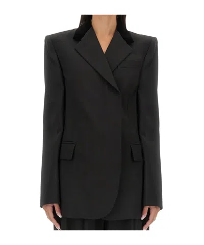 Sportmax Long Sleeve Blazer In Black