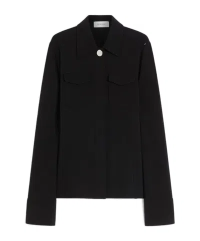 Sportmax Long Sleeve Casual Jacket In Black