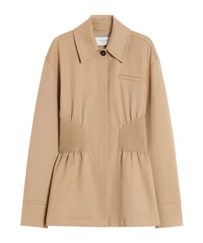 Sportmax Long Sleeve Casual Jacket In Brown