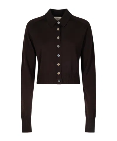 SPORTMAX LONG SLEEVE CROPPED CARDIGAN