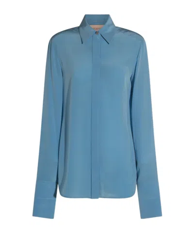 Sportmax Long Sleeve Shirt In Blue