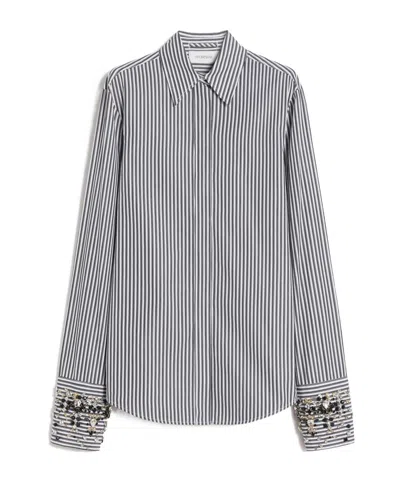 Sportmax Long Sleeve Shirt In Blue