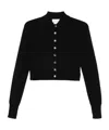 Sportmax Long-sleeved Knitted Jacket In Black