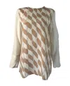 Sportmax Long-sleeved Blouse In Multicolor