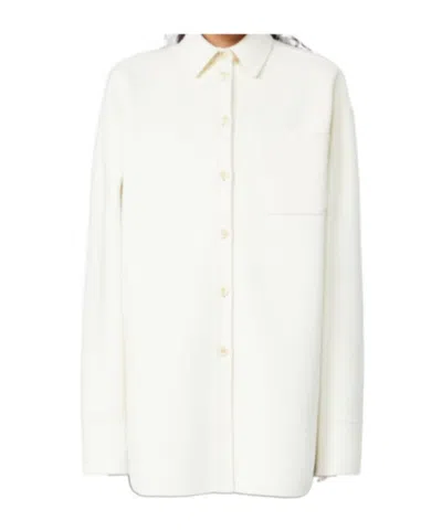 Sportmax Long Sleeve Shirt In White