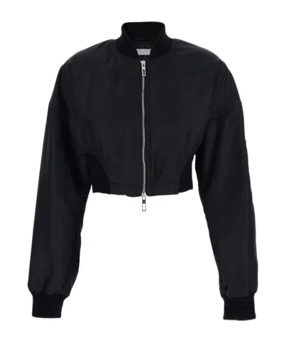 Sportmax Long-sleeved Casual Jacket In Black
