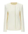Sportmax Fitted Silhouette Single-breasted Jacket In White