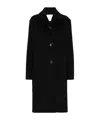 Sportmax Fiuggi Virgin Wool Coat In Black