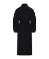 Sportmax Black Wool Blend Azzorre Coat In Black