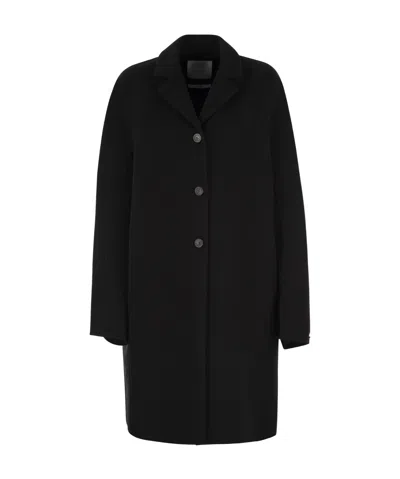Sportmax Single-breasted Mid-length Coat In Black