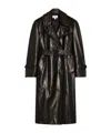 Sportmax Nappa Trench Coat In Black