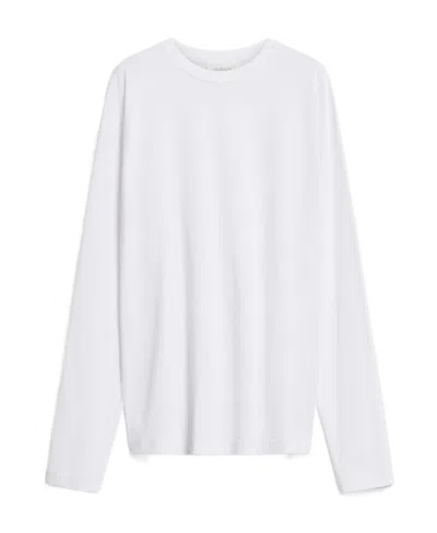 Sportmax Long Sleeved Plain Knitted T-shirt In White
