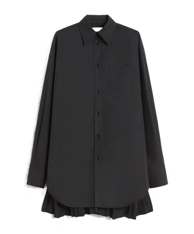 Sportmax Long-sleeved Shirt In Black