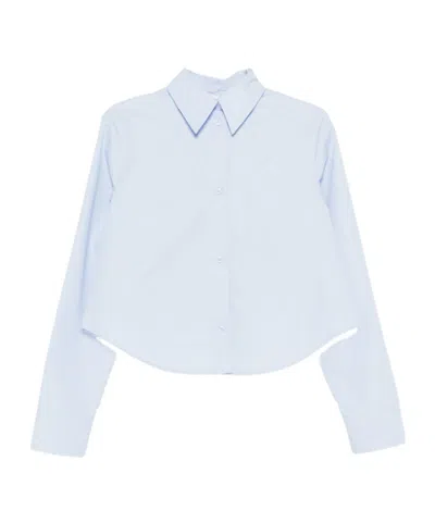 Sportmax Long-sleeved Shirt In Blue
